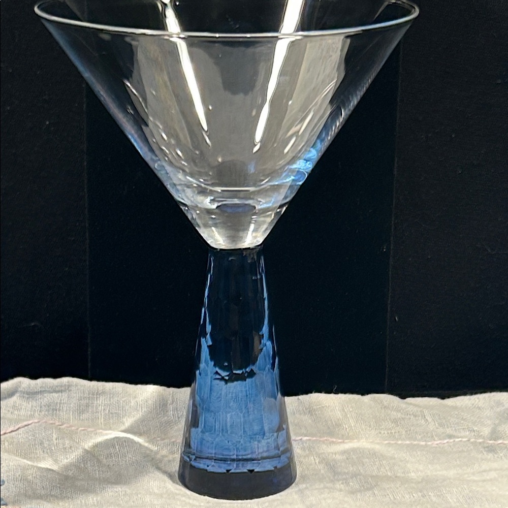 Bombay Sapphire Martini Glass with Cobal Blue